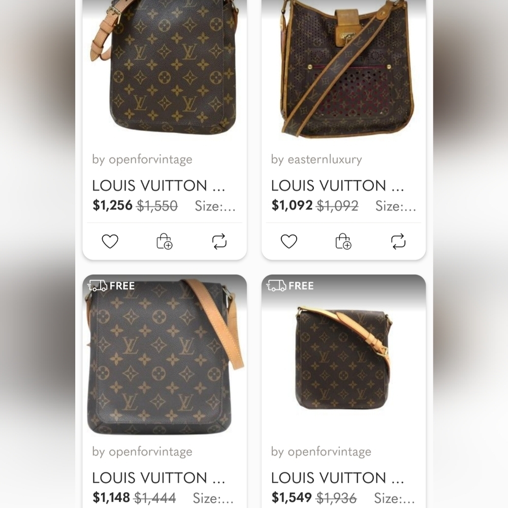 Vintage LOUIS VUITTON MUSSET Y2K Crossbody Shoulder Handbag Purse - Picture 16 of 16